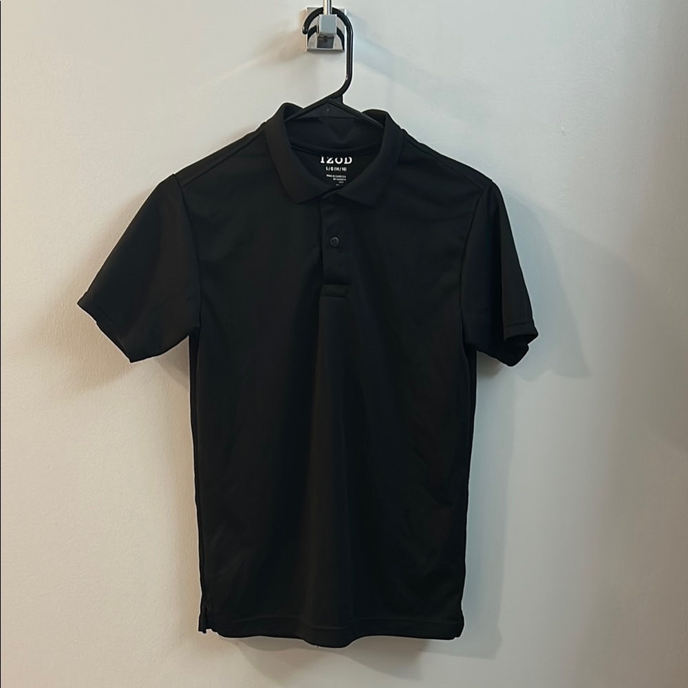 Izod Black Polo Shirt Classic Style